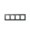 Placa 4 Elementos Simon 28 Grafito 86 x 299 mm 28640-38