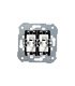 Grupo de 2 Conmutadores 10 AX 250 V~ con Embornamiento Rápido Simon 28 26397-39