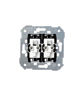 Grupo de 2 Interruptores 10 AX 250 V~ con Embornamiento Rápido Simon 28 26398-39