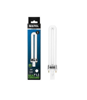 Lámpara de 2 pines 9W G-23 6400k 540 lm Matel