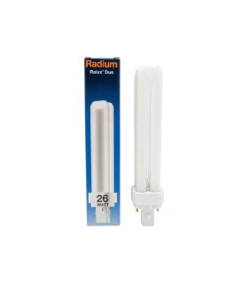 Lámpara de 2 pines 26W G24d-3 1800 Lm Radium Ralux Duo