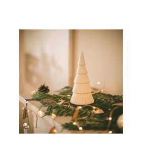 Árbol de Navidad LED Schnee con batería blanco cálido 3000K