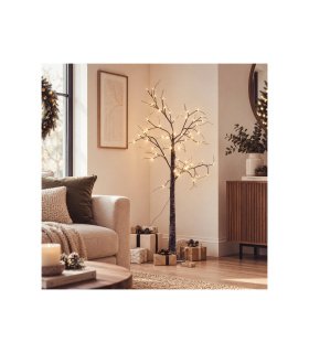 Árbol de Navidad LED 150 cm con 64 LED Blanco Cálido