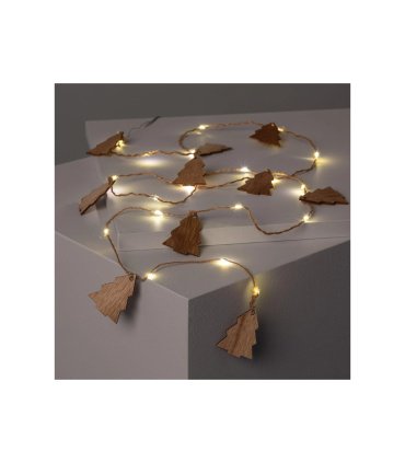 Guirnalda LED con Árboles de Madera 2,2 m 3000K