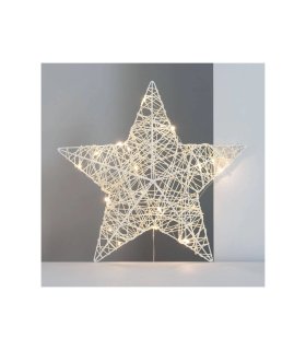 Estrella LED con Guirnalda Irawo 42x42 cm 3000K con Pilas