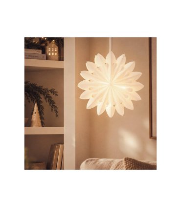 Estrella LED de Papel Capella 40x40 cm 2700K con Pilas