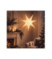 Estrella LED de Papel Hadar 75 cm 2700K con Pilas