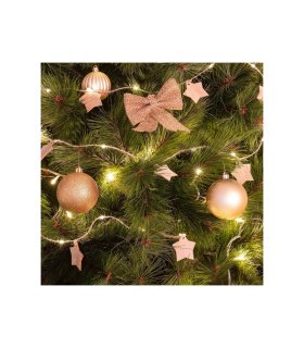 Guirnalda LED de Estrellas de Madera 2,2 m 3000K con Pilas