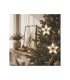 Estrella Navideña LED de Madera Sira 13 cm Blanco Cálido