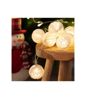 Guirnalda LED Stewpot con Bolas de Papel 2,1 m 3000K