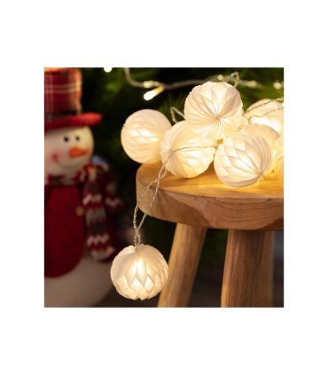 Guirnalda LED Stewpot con Bolas de Papel 2,1 m 3000K