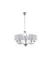 Lámpara de techo Sumba 5 luces E14 cromo y plata