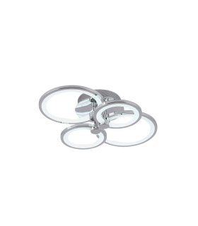 Plafón LED 76W regulable con mando cromo Sydney