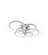 Plafón LED 134W regulable con mando cromo Sydney