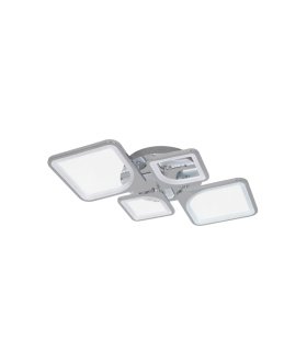 Plafón LED 86W regulable con mando cromo Elara