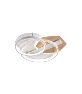 Plafón LED 120W Blanco/Haya con Mando Trofa