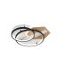 Plafón LED 120W Negro/Madera 10200 lm 3000-6000K Trofa