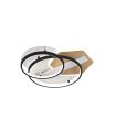 Plafón LED 120W Negro/Madera 10200 lm 3000-6000K Trofa