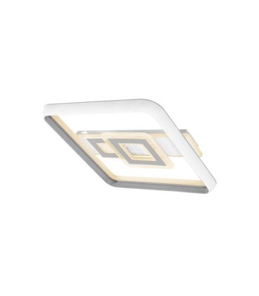 Plafón LED Cuadrado 80W Blanco/Gris 7600 lm Sucre