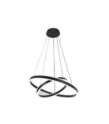 Lámpara de techo colgante LED 126W negro regulable Lion