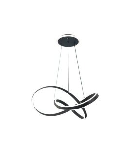 Lámpara de techo colgante LED 120W negro regulable Nantes
