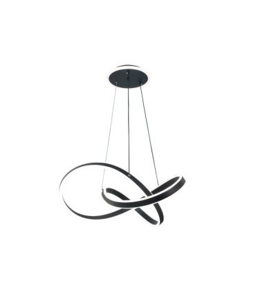 Lámpara de techo colgante LED 120W negro regulable Nantes
