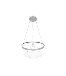 Lámpara Colgante LED 104W Blanco y Gris 8320 lm Rodano