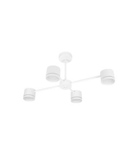 Lámpara de Techo 4 Luces LED GX53 Blanca Ortiga 36W