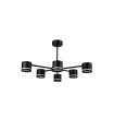 Lámpara de Techo 6 Luces LED GX53 Negra Ortiga 54W