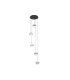 Plafón Colgante LED Negro 5 Luces 140W Regulable People