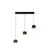 Lámpara Colgante LED 3 Luces Negro Oro GX53 27W 2400 lm Domenica