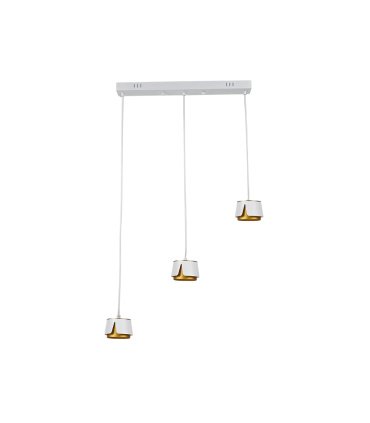 Lámpara Colgante LED 3 Luces Blanco Oro GX53 27W 2400 lm Domenica