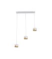 Lámpara Colgante LED 3 Luces Blanco Oro GX53 27W 2400 lm Domenica