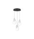 Plafón Colgante LED Negro y Blanco 3 Luces 51W 7140 lm Carlota