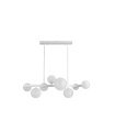 Lámpara Colgante Lineal Blanca 8 Luces G9 75x22,5 cm Lozolla
