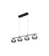 Regleta Colgante LED Lineal Negra 4 Luces 28W 91x15 cm Pompeya