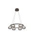 Plafón Colgante LED Negro 6 Luces 42W Regulable 67x67 cm Pompeya