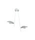 Lámpara Colgante LED 2 Luces 12W 4000K Blanco y Plata Orientable Ciudad del Cabo