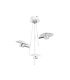 Lámpara Colgante LED 3 Luces 18W 4000K Blanco y Plata Orientable Ciudad del Cabo