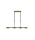 Lámpara Lineal LED 4 Luces 24W 4000K Negro y Oro 85x15 cm Ciudad del Cabo