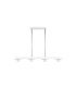 Lámpara Lineal LED 4 Luces 24W 4000K Blanco y Plata 85x15 cm Ciudad del Cabo