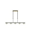 Lámpara Lineal LED 5 Luces 30W 4000K Negro y Oro 104x15 cm Ciudad del Cabo