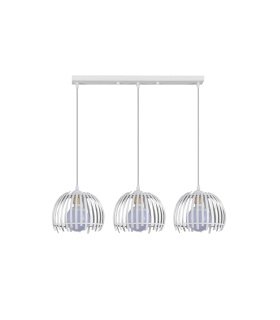 Regleta de Techo 3 Luces E27 Blanco Altura Regulable 74x20 cm Latina