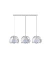 Regleta de Techo 3 Luces E27 Blanco Altura Regulable 74x20 cm Latina