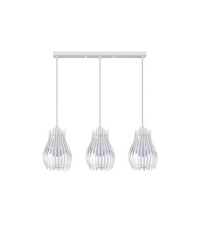 Regleta de Techo 3 Luces E27 Blanco Altura Regulable 64x16 cm Ragusa