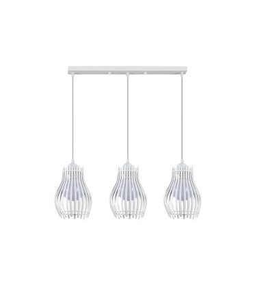 Regleta de Techo 3 Luces E27 Blanco Altura Regulable 64x16 cm Ragusa