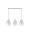 Regleta de Techo 3 Luces E27 Blanco Altura Regulable 64x16 cm Ragusa