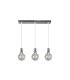 Lámpara Colgante Lineal 3 Luces E27 Cromo LED 24W 2550 lm 64x12,5 cm Prisco