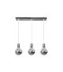 Lámpara Colgante LED 3 Luces E27 Cromo 24W 2100 lm 64x12,5 cm Gala