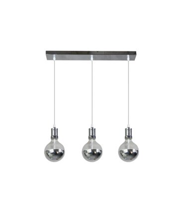 Lámpara Colgante LED 3 Luces E27 Cromo 24W 2100 lm 64x12,5 cm Gala